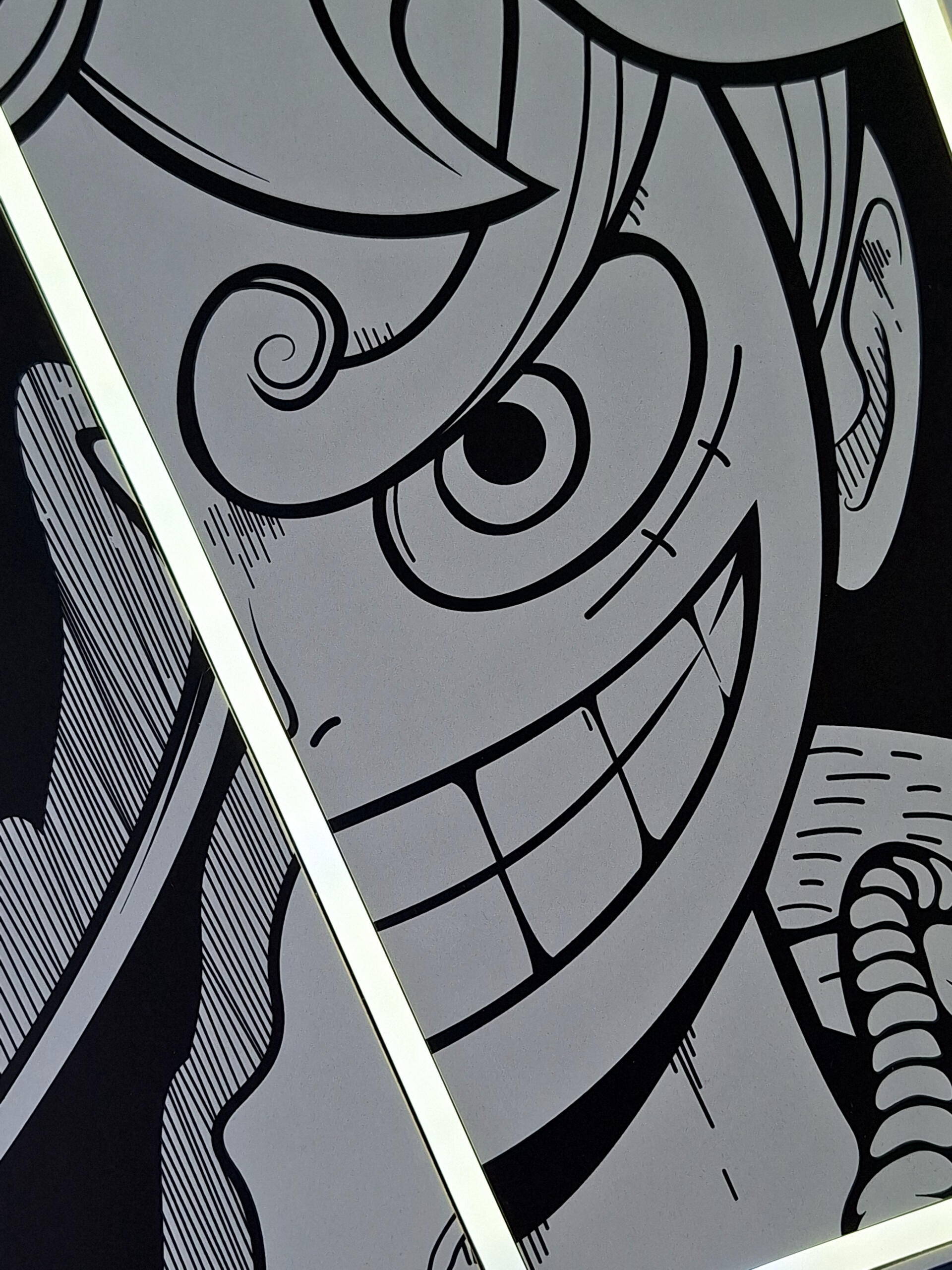 Exclusive Luffy Gears LED Neon Wall Art - Transform your space with this striking One Piece anime wall decor featuring Luffy's iconic transformations. Perfect for anime collectors and fans!