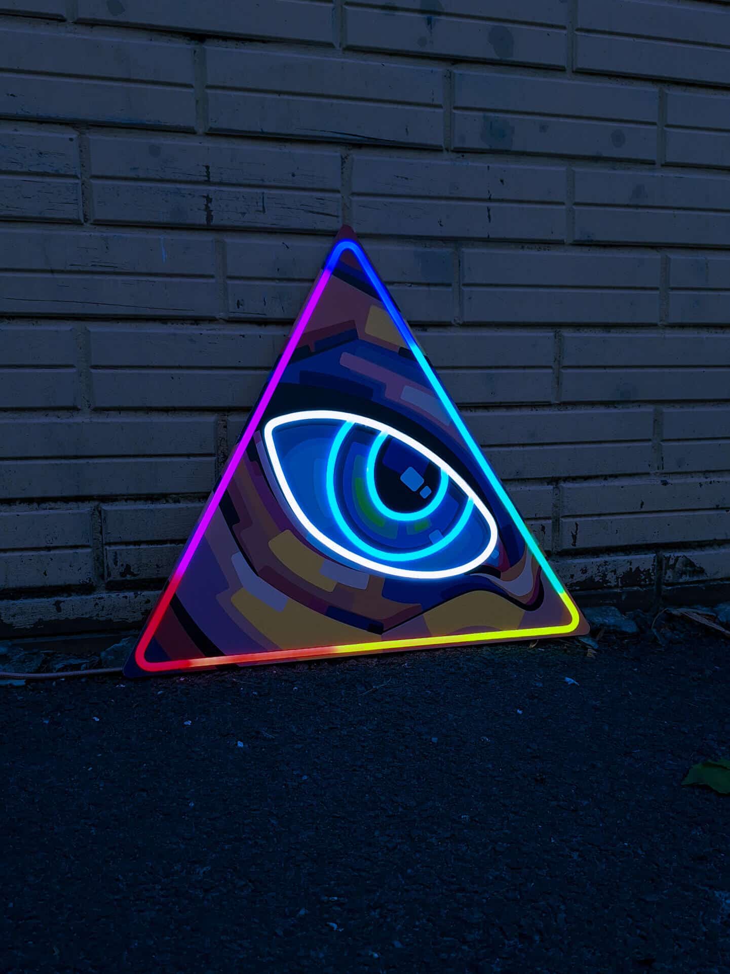 Illuminate your space with Neon Eye, a vibrant neon artwork blending modern aesthetics and mystical vibes. Perfect for wall decor, LED art lovers, and those who appreciate unique neon designs.