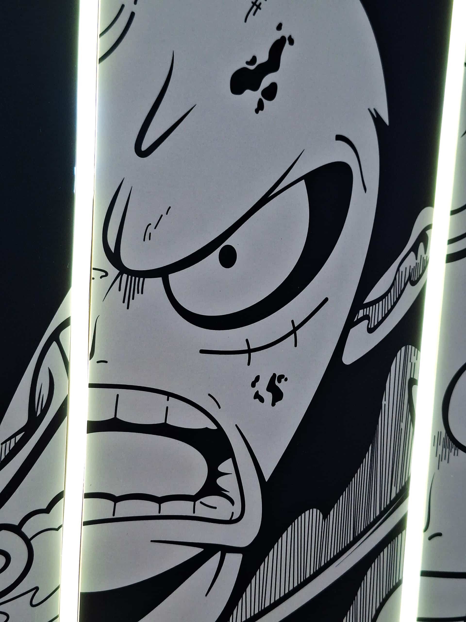 Exclusive Luffy Gears LED Neon Wall Art - Transform your space with this striking One Piece anime wall decor featuring Luffy's iconic transformations. Perfect for anime collectors and fans!